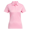 Adidas Women's Solid Performance Short Sleeve Polo Shirt
