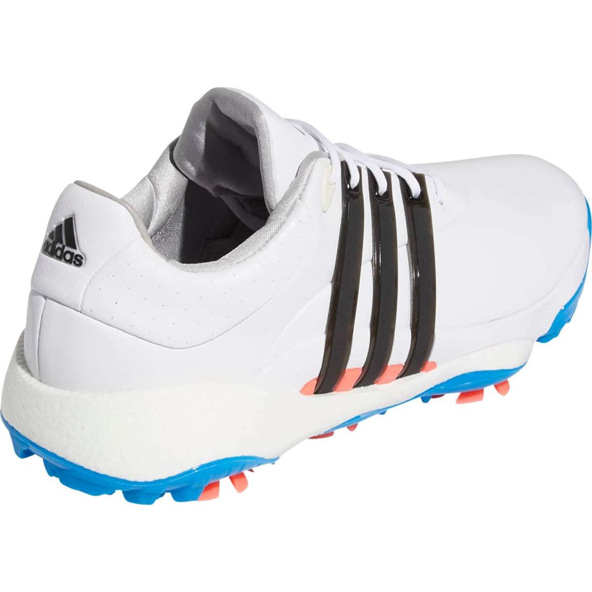 Adidas Tour360 22 Cloud White Core Black Blue Ru mit Spikes DIGITALGOLF