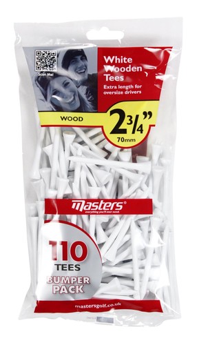 Masters Wood Tees Bumpa Bag 110 White 2 3/4"