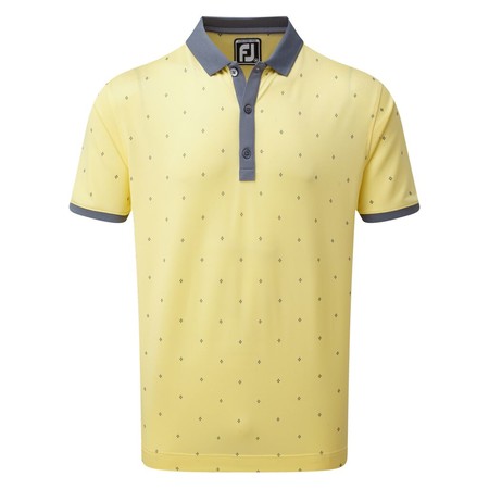 FootJoy Birdseye Argyle Print with Knit Collar