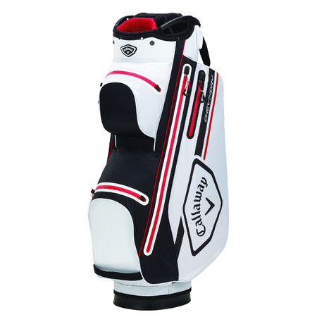 Callaway Chev 14 Dry Cart Bag White/Black/Red