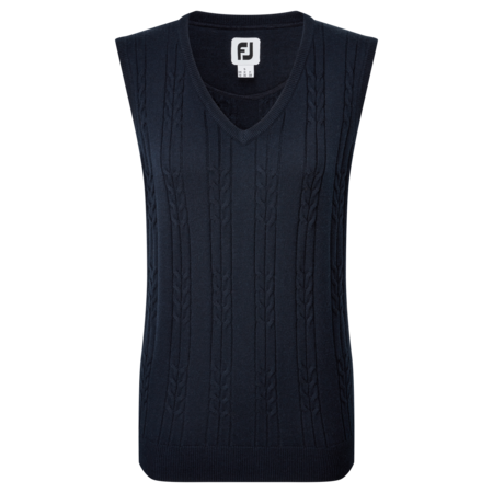 FootJoy Women´s Wool Blend Cable Knit V-Neck Vest