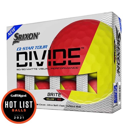 Srixon Q-Star Tour  Divide Golf Balls Yellow/Red