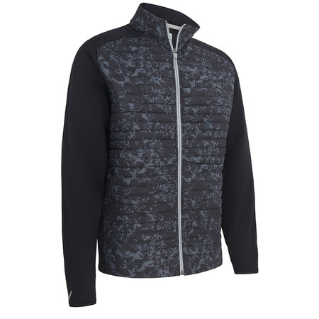 Callaway Abstract Camo Printed Mixed Media Full Zip