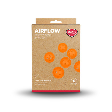 Masters Airflow XP Practice Balls Orange pack 6