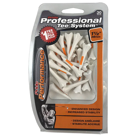 Pride Sport Tee PTS Pride Performance  1 1/2" - 38 mm Tees Orange Pack 30