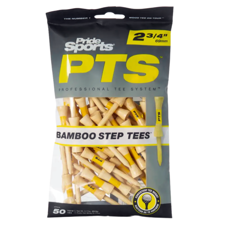 Pride PTS Bamboo Tees  - 69 mm Tees Pack 50